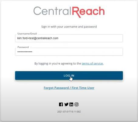 CentralReach Single Sign On – Autism Learning Partners